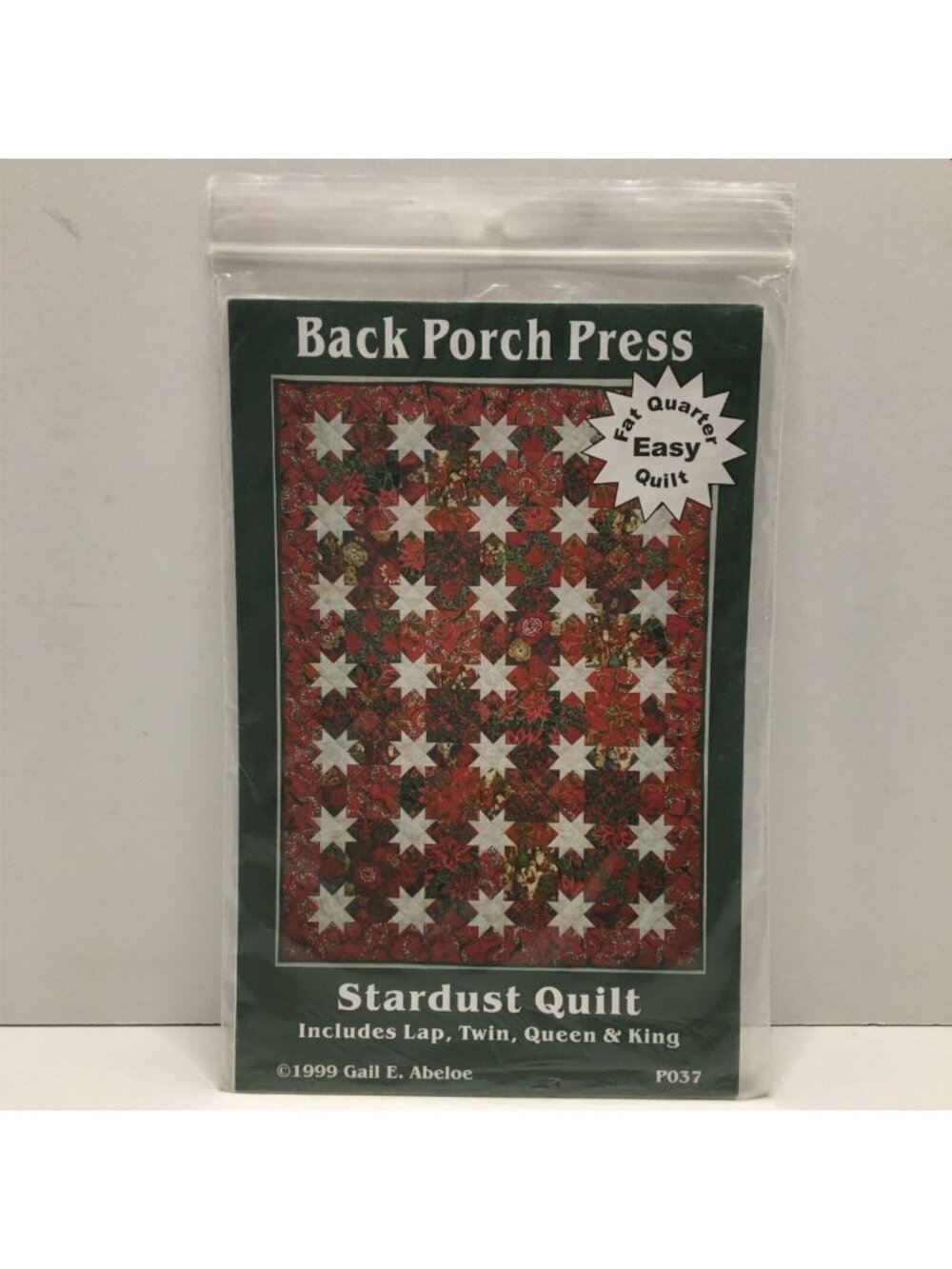 Back Porch Designs Stardust Quilt P037 Fat Quarter Quilting Sewing Pattern Uncut